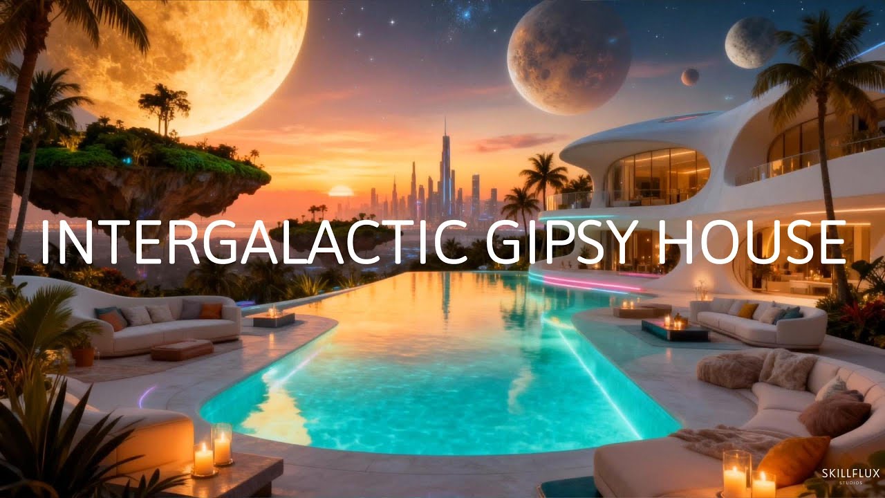 Ethnic Balkan House Party, Jazzy Funk Grooves in a Futuristic Space Pool Paradise