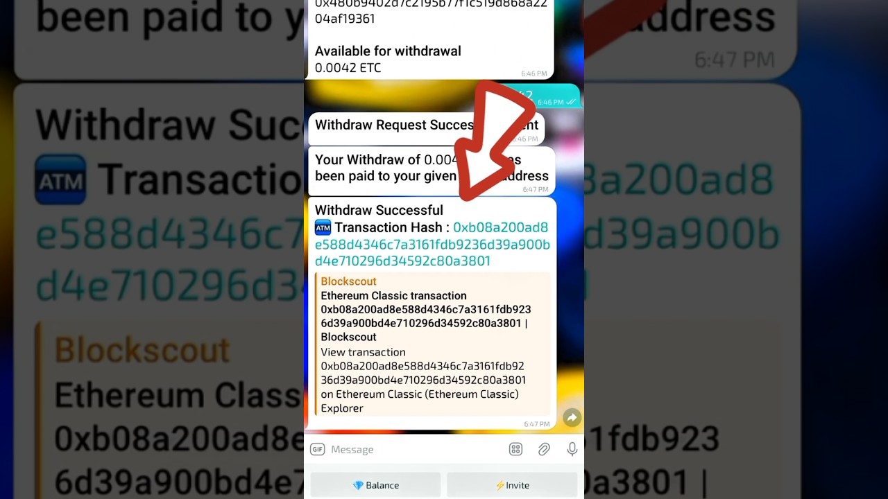 Free Ethereum Classic coin instant payment telegram bot 2024