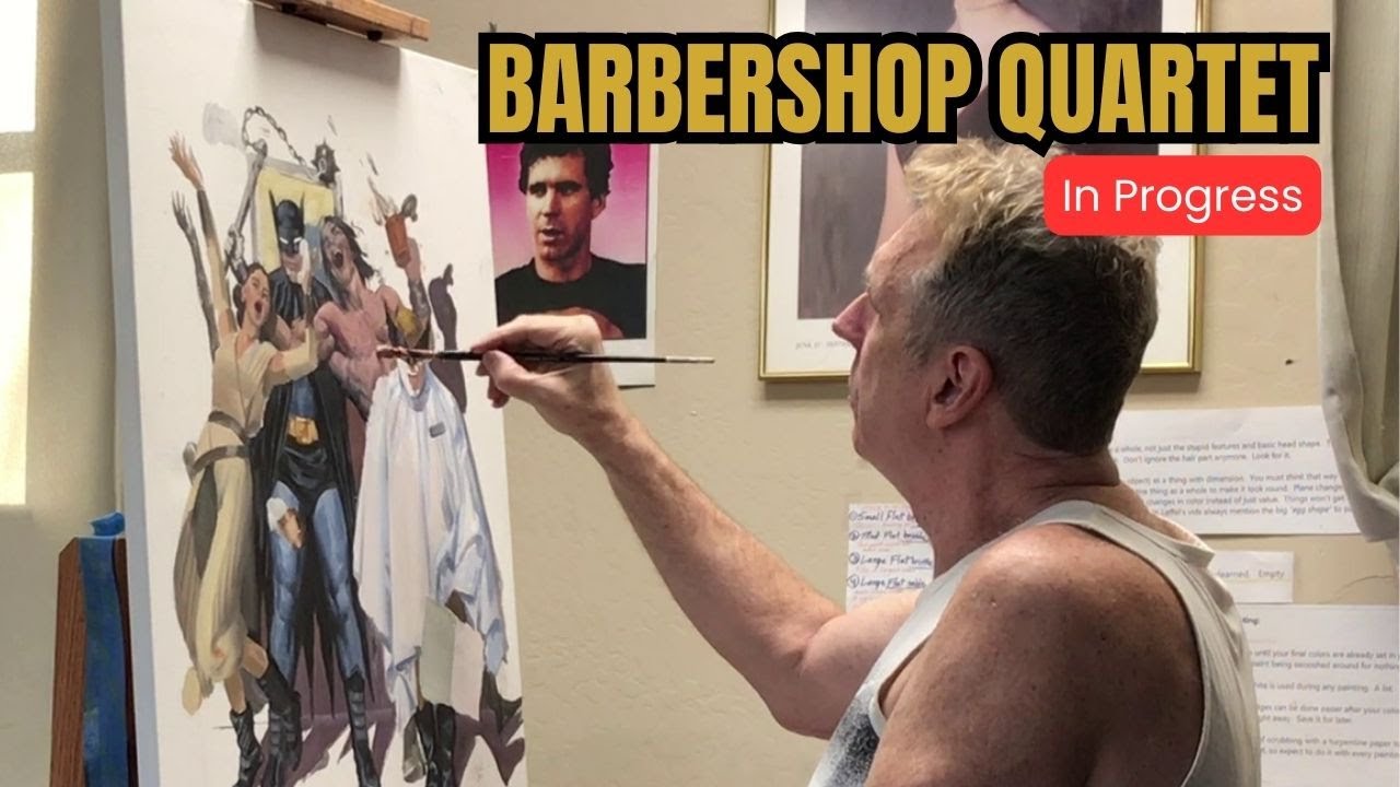 Painting the Superhero Barbershop Quartet – Adding the Details