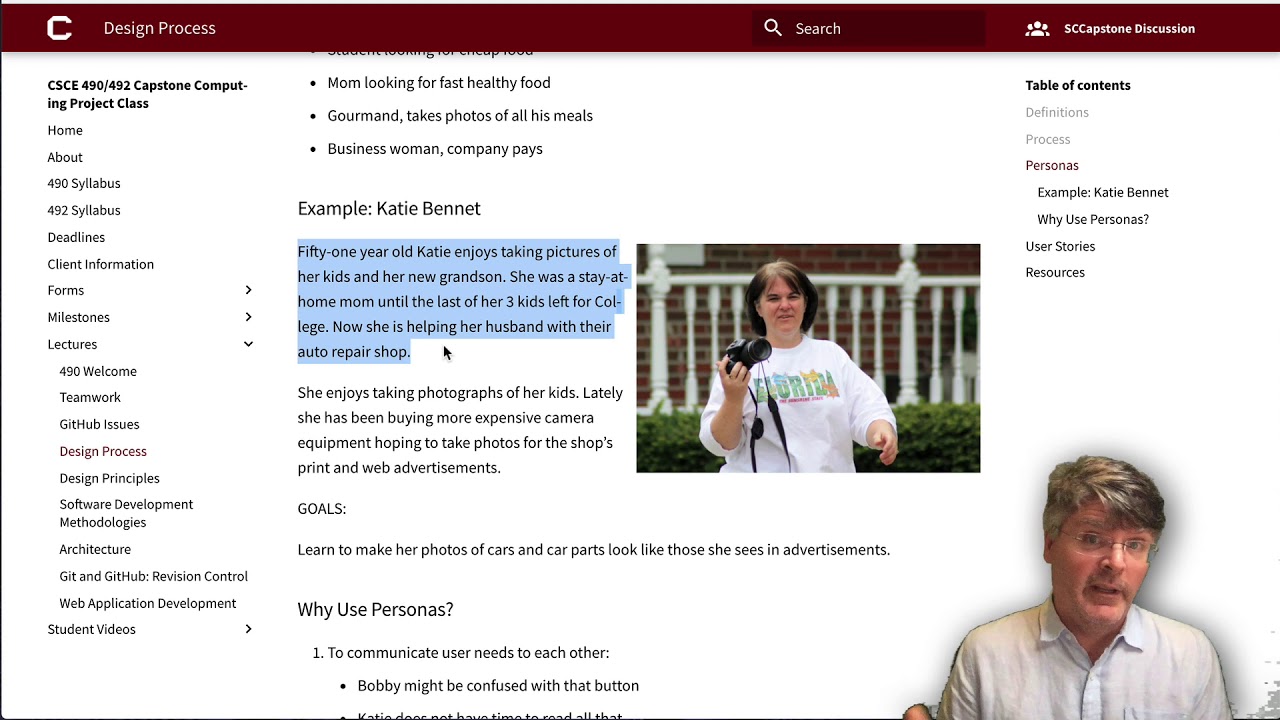 Design Process: Personas and User Stories