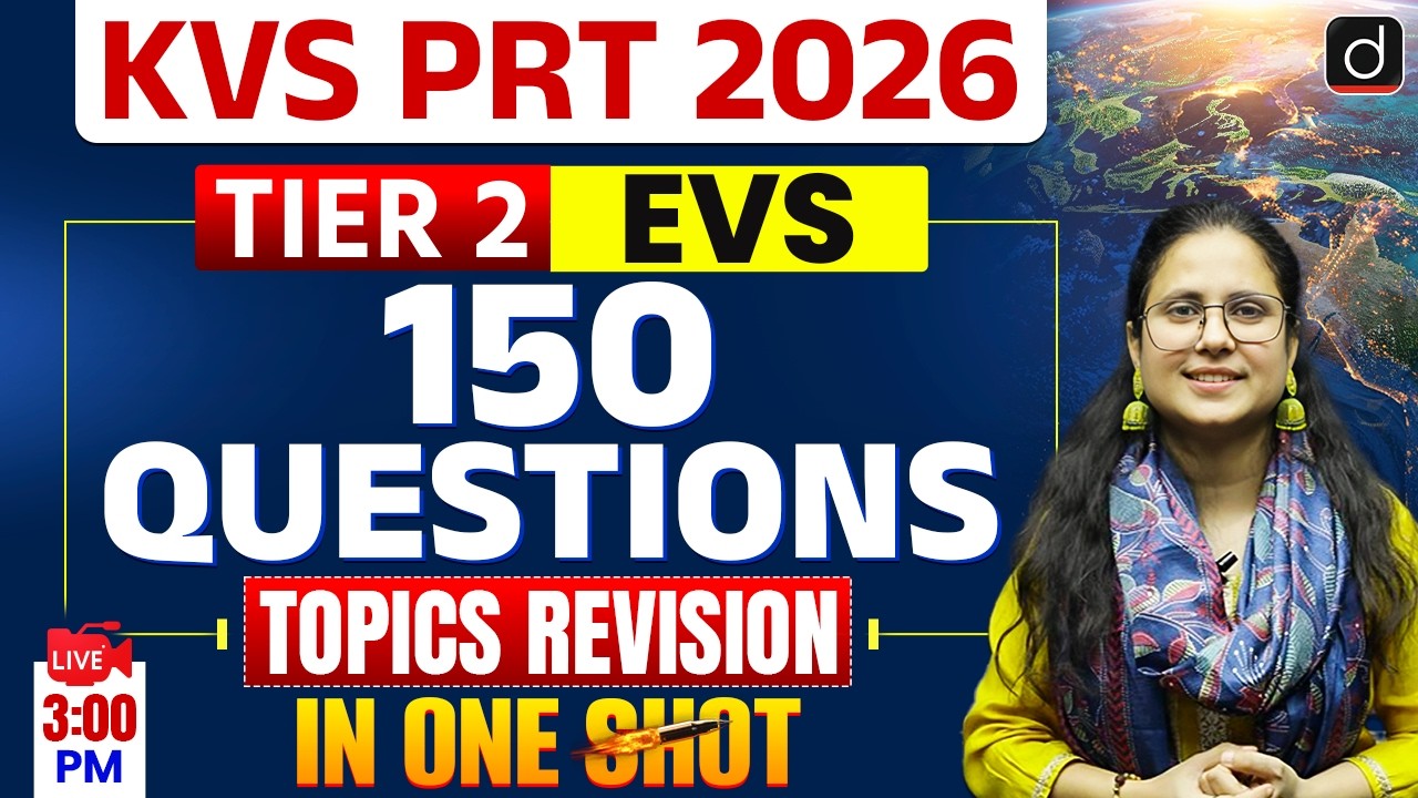KVS PRT 2026 Tier 2 EVS | 150 Questions One Shot Revision | Drishti Teaching Exams