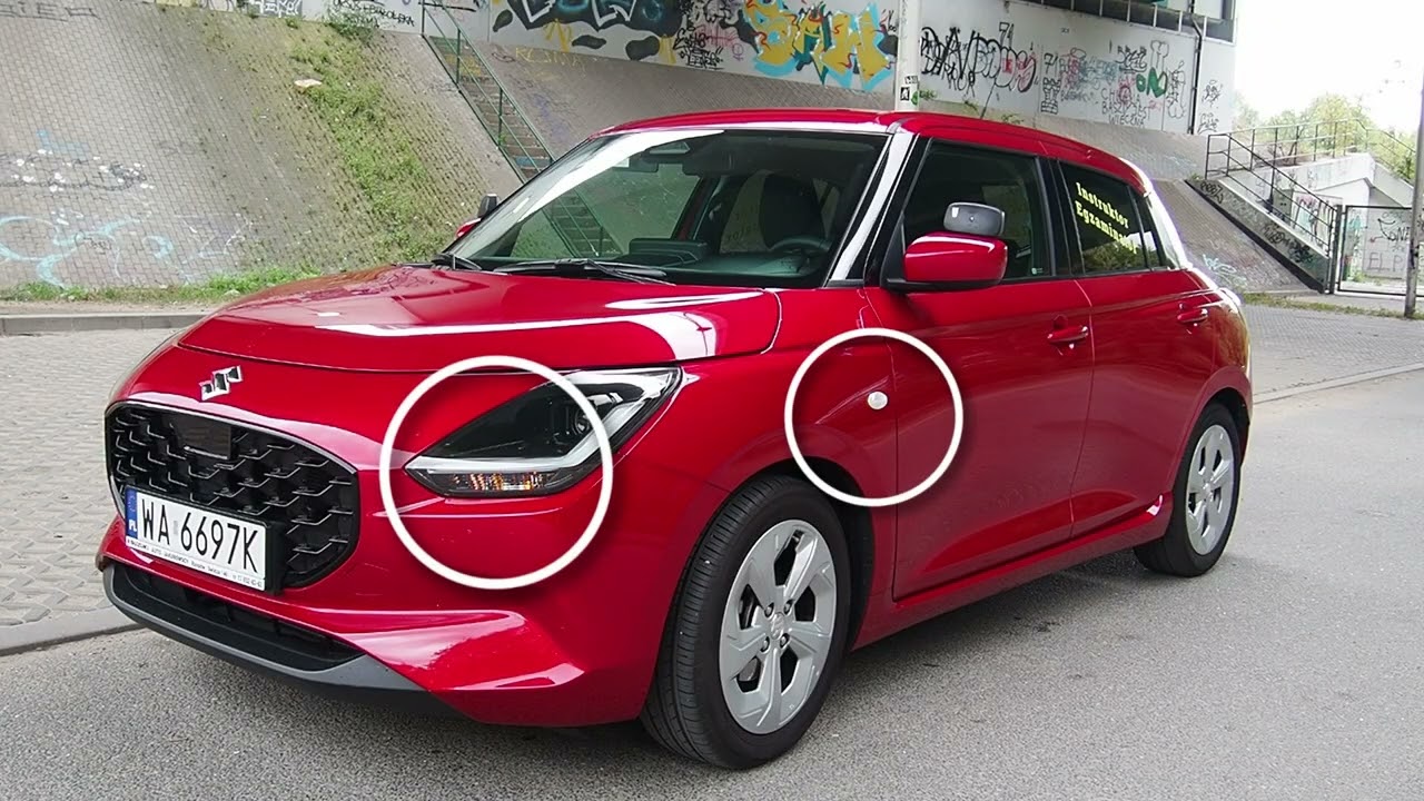 Suzuki Swift - Światła oraz Płyny - egzamin na prawo jazdy. #suzukiswift #światła #prawojazdy