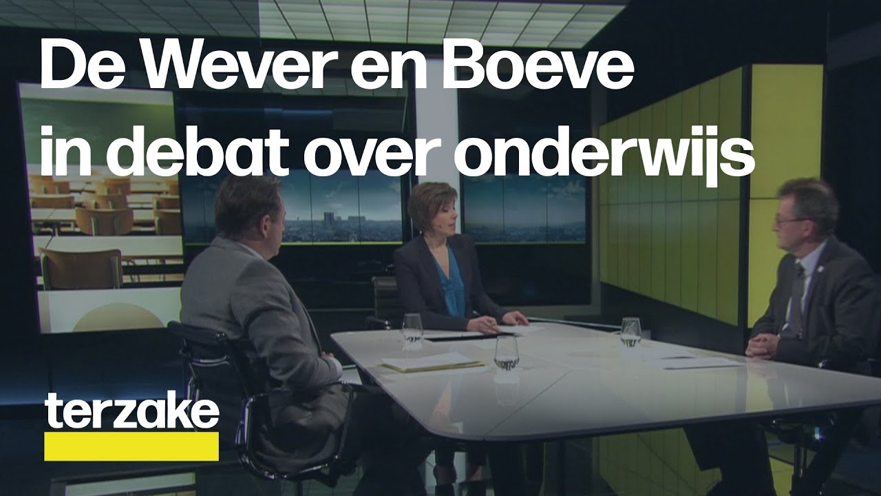 Bart De Wever, Lieven Boeve en Hilde Crevits in debat over kwaliteit onderwijs | Terzake