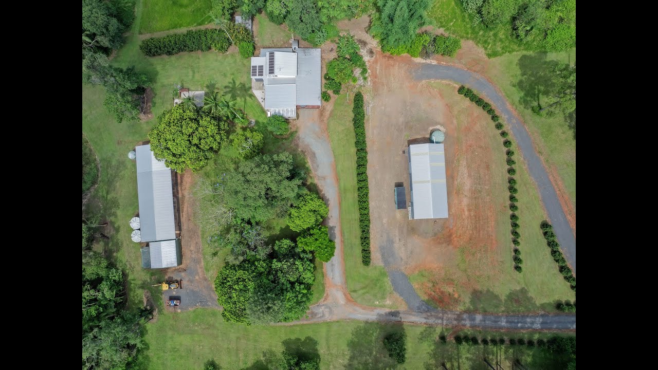 Idyllic Acreage with Huge Farm Sheds in Glass House Mountains