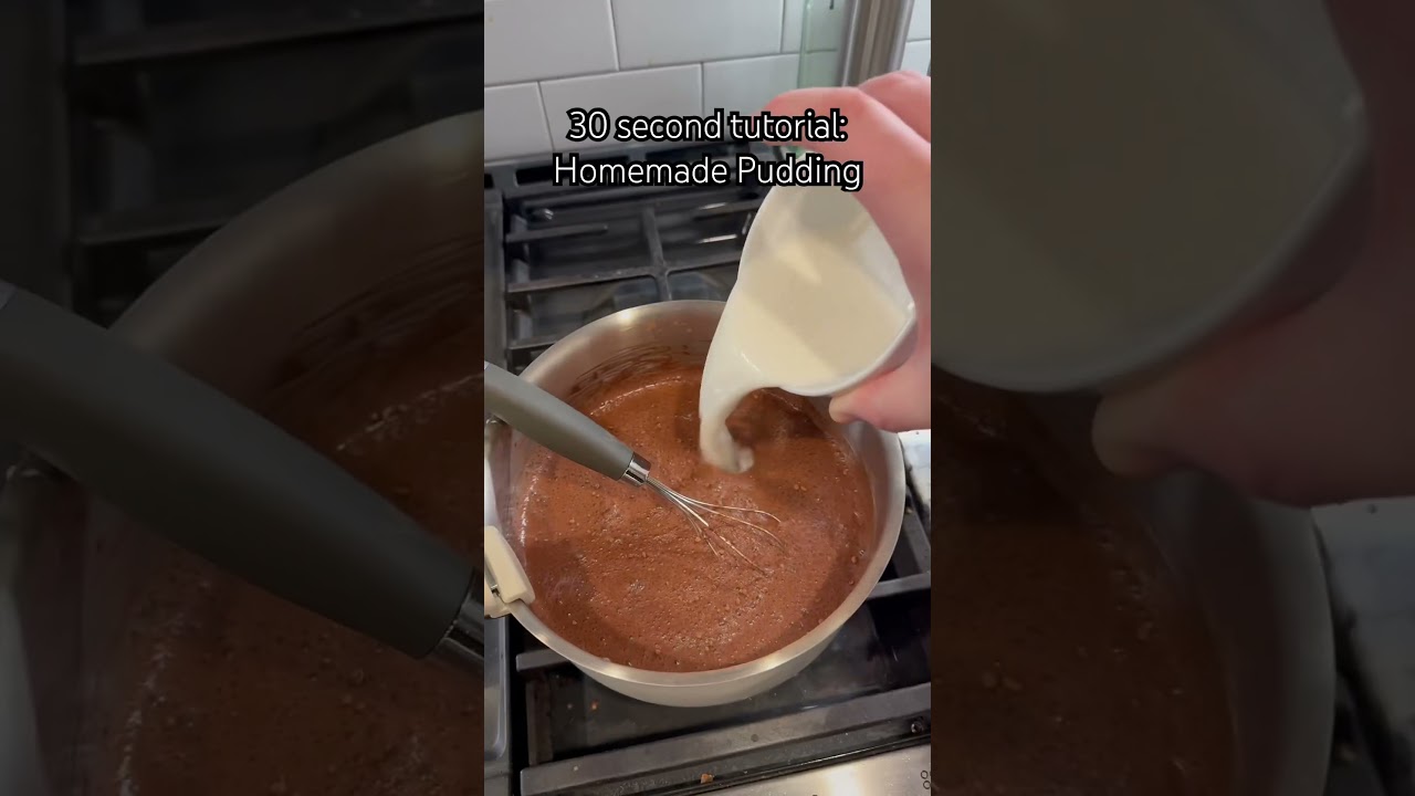 How to make homemade chocolate pudding in 30 seconds