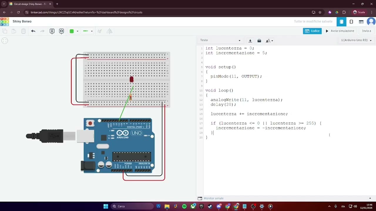 042 - Effetto fade con Arduino