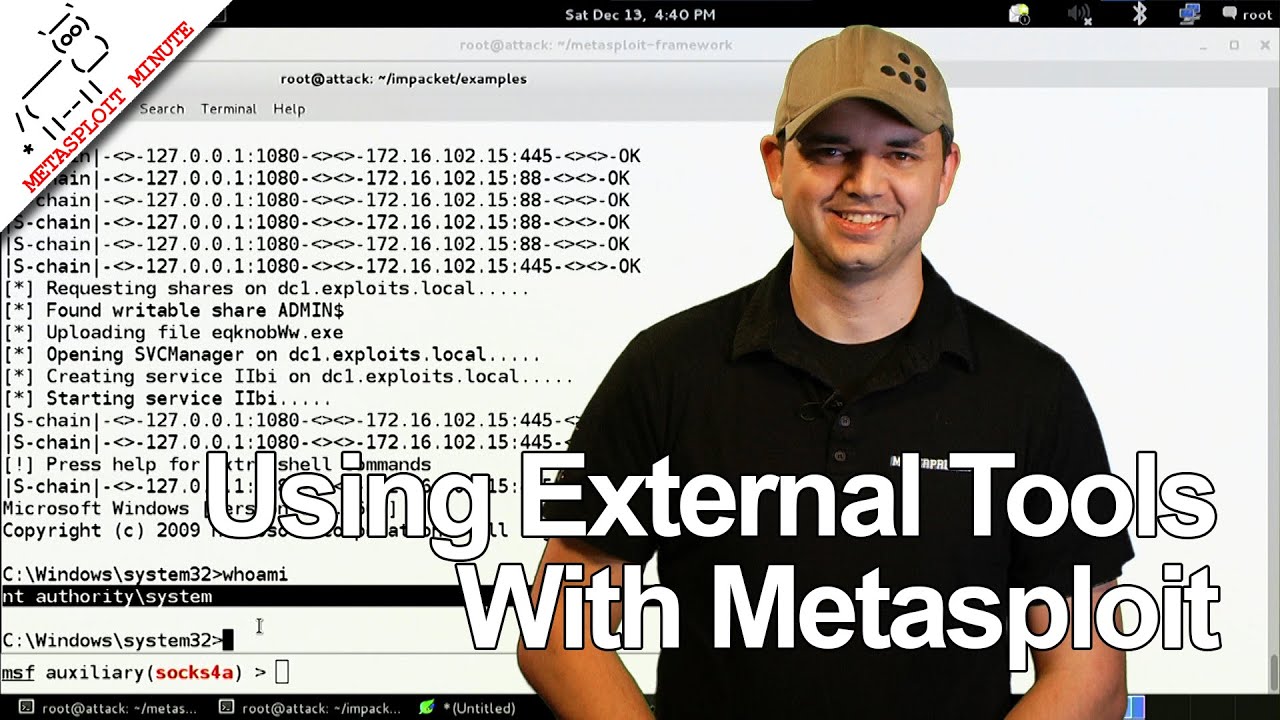 Using External Tools With Metasploit - Metasploit Minute [Cyber Security Education]