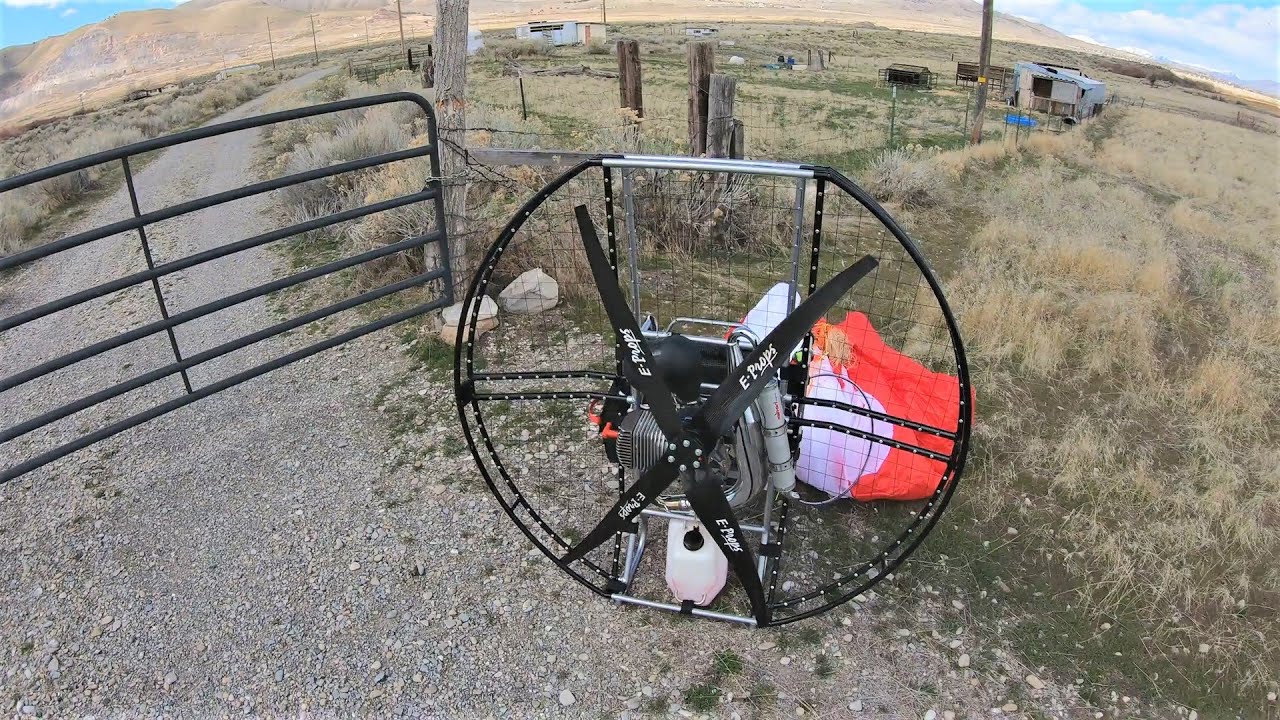 What Happens If You Fly In A CRAZY GUST FRONT On A Paramotor??  [Dell Schanze]
