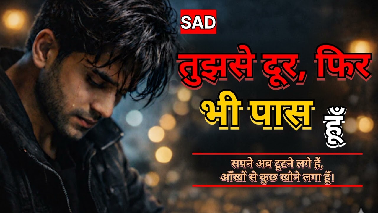 तुझसे दूर, फिर भी पास हूँ 💔 | New Sad Song 2026 | Heart Touching Sad Shayari | #SadSong #Heartbreak