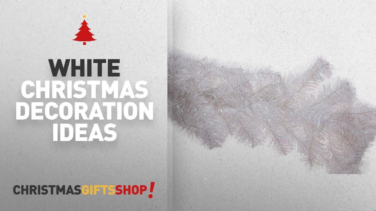 Top White Christmas Garland: Christmas Tree Branch Style Garland by Clever Creations | Festive