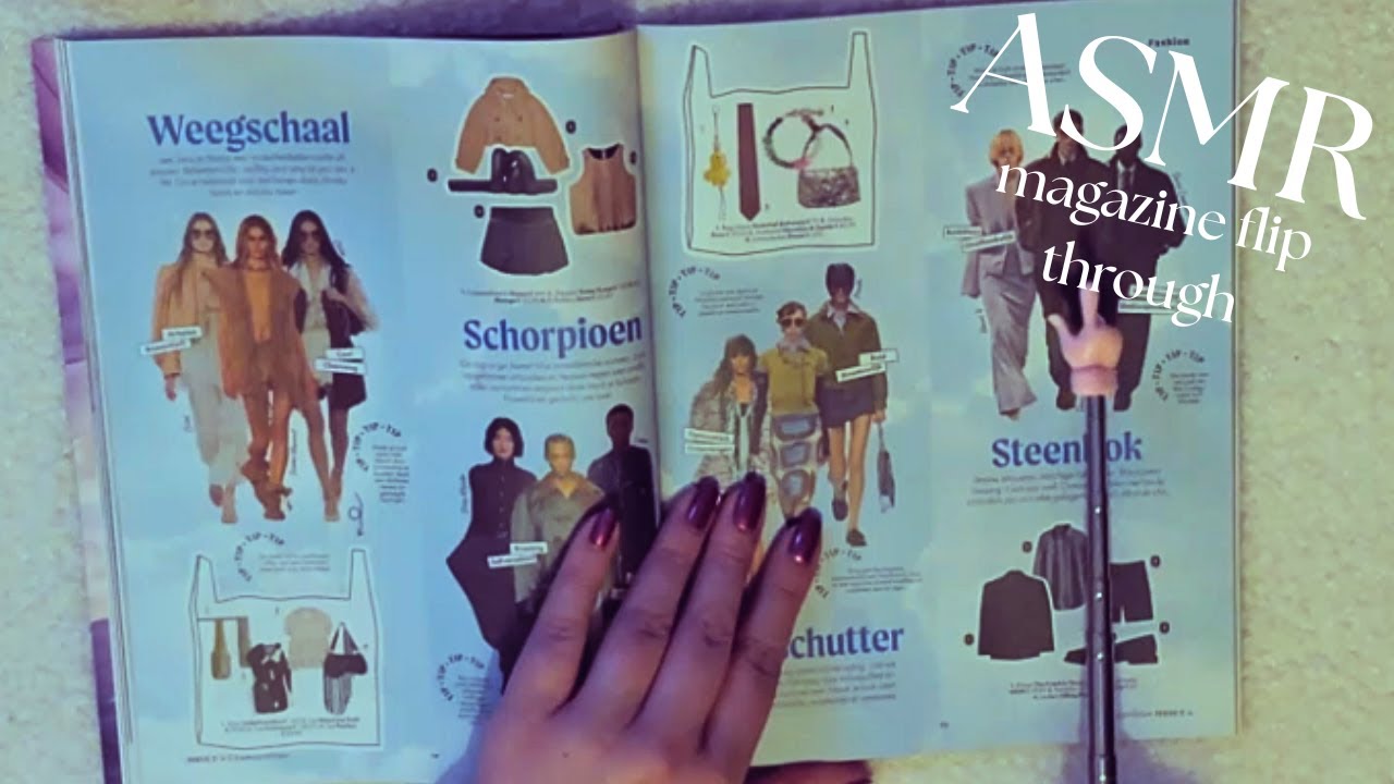 ASMR | Magazine flip through
