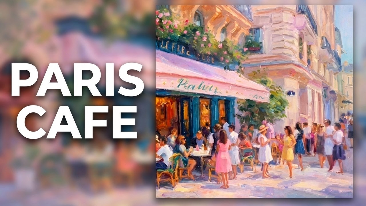 𝐏𝐀𝐑𝐈𝐒 𝐂𝐀𝐅𝐄 𝐉𝐀𝐙𝐙 | Sidewalks and Serenity | Relax & Focus