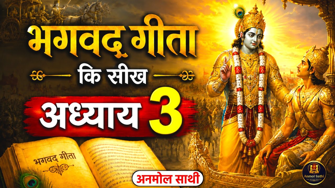 श्रीमद भगवद गीता अध्याय 3 की सीख | LIFE Changing Lessons of Bhagavad Geeta Chapter 3 | Bhagwat Geeta