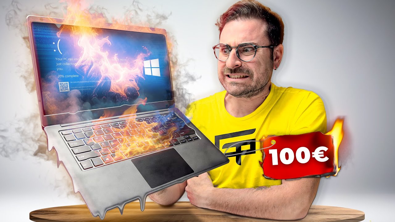 Ho COMPRATO il PC PORTATILE pi&ugrave; ECONOMICO di AMAZON! (a fuoco)