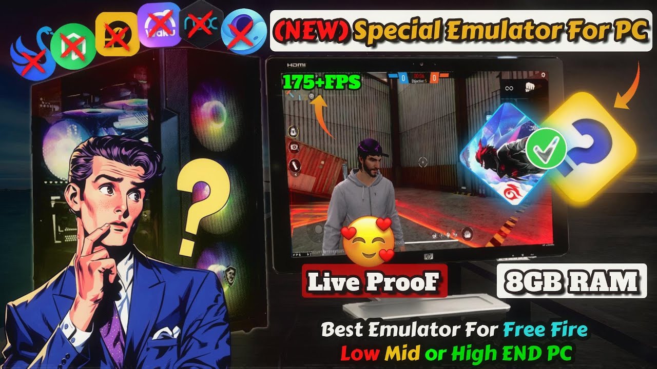 (New) Best Emulator for Free Fire on Low-Mid or High End PC 😍 2026
