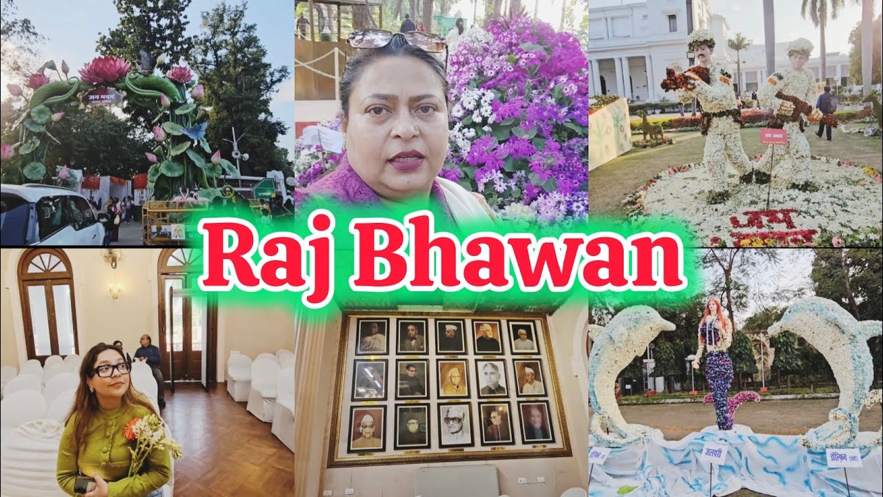 Lucknow ke Raj Bhawan mein flowers,  fruits aur vegetables ki exhibition dekhne gaye | Lucknow vlog 
