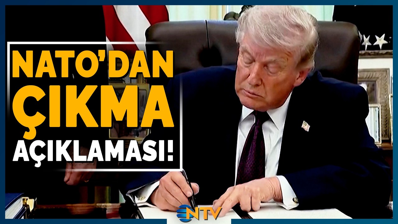 Son Dakika: Trump'tan Kritik NATO A&ccedil;ıklaması 'ABD'yi &Ccedil;ekmeyi D&uuml;ş&uuml;n&uuml;yorum' | NTV