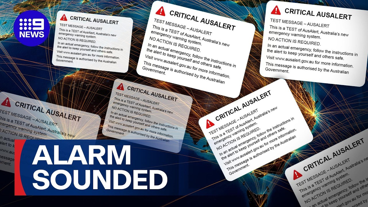 AS IT HAPPENED: National AusAlert test alarm rings out across country | 9 News Australia