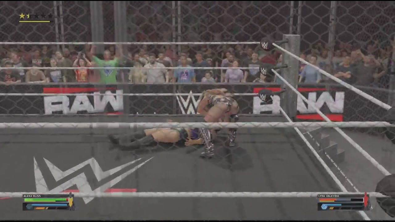 ALexA BLisS vs LyRa VaLkyria , SteeL cage match  !!!!