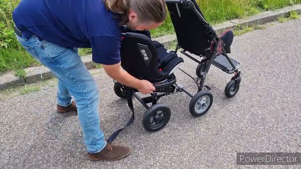 DuoZit voor aangepaste wandelwagen