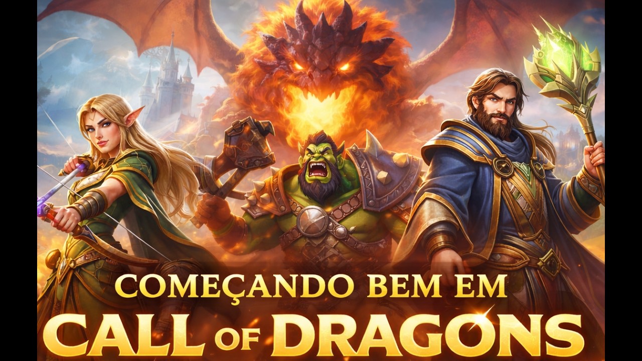COMEÇANDO BEM NO  CALL OF DRAGONS EM 2026 ( PRIMEIRO VIDEO ) + CODIGOS