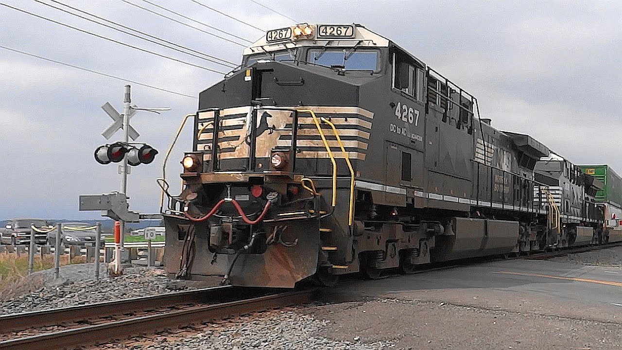 Norfolk Southern Double Stack Train @ Swamp Fox Road