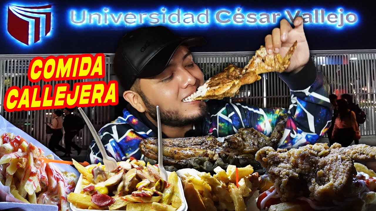 COMIDA CALLEJERA de NOCHE en la UNIVERSIDAD ( UCV )