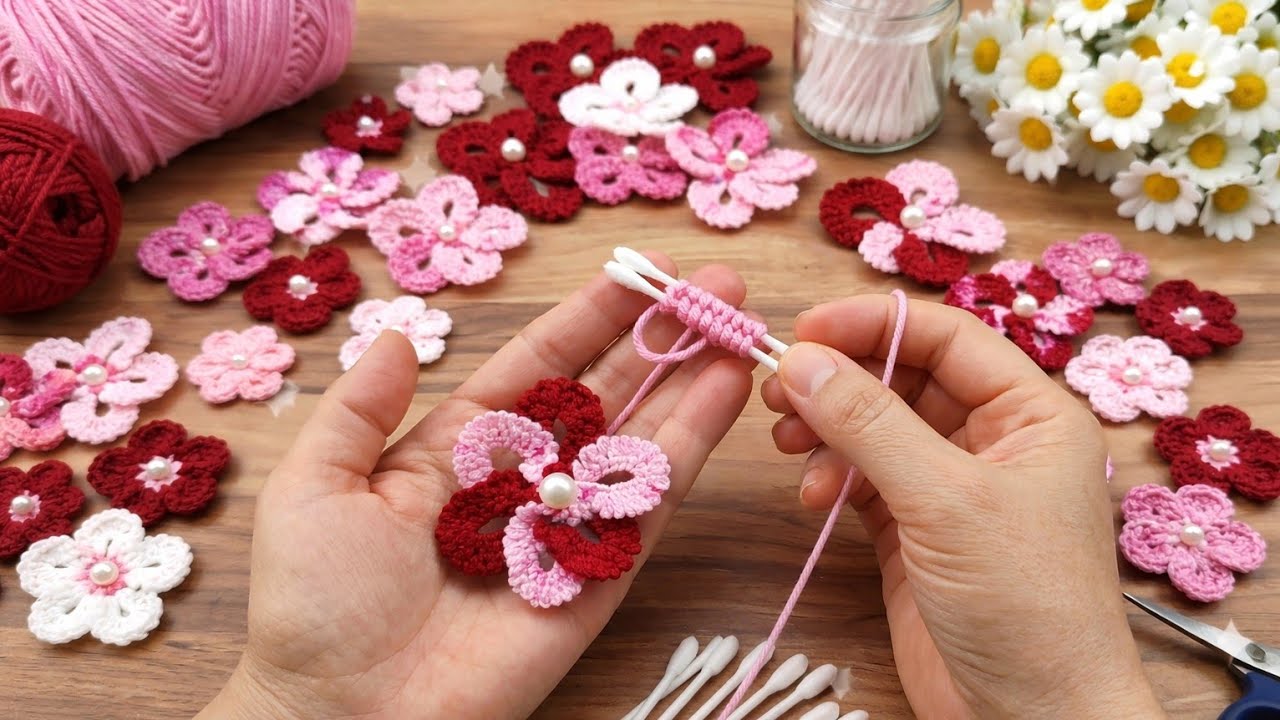 Wow 😍🌹 There's such a simple way to make roses using string🌹I make lots of these and sell them all 💰