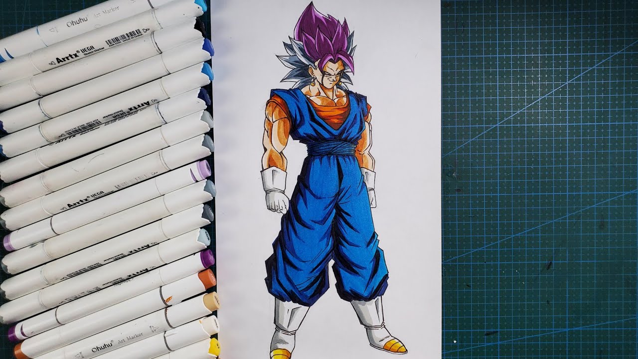 How to Draw Ultra Vegito God killer🔥[full body] step by step drawing tutorial