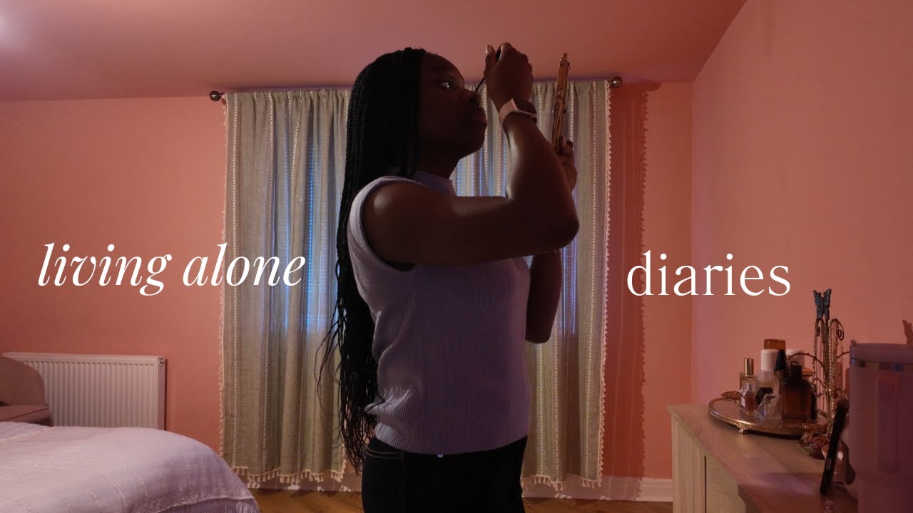 living alone vlog: winter skin care routine, cooking, fitness & crocheting