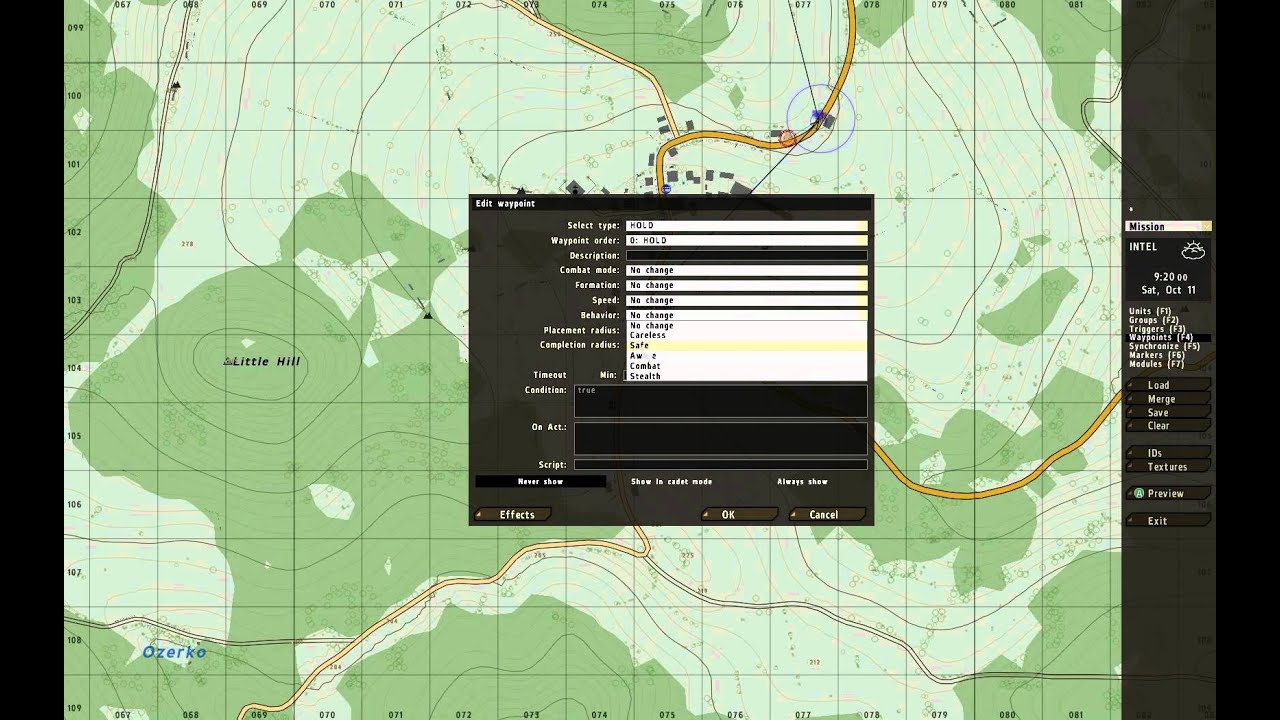 Arma 2: Editing & Scripting - Hold waypoints/Vehicle wait