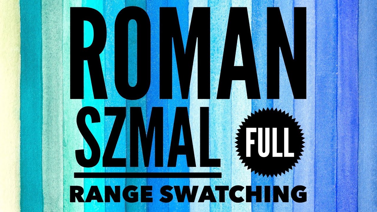Roman Szmal swatching part 4 full range | Blues and Greens