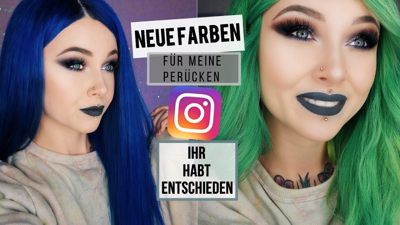 PERÜCKEN UMFÄRBEN ! Instagram entscheidet 💙