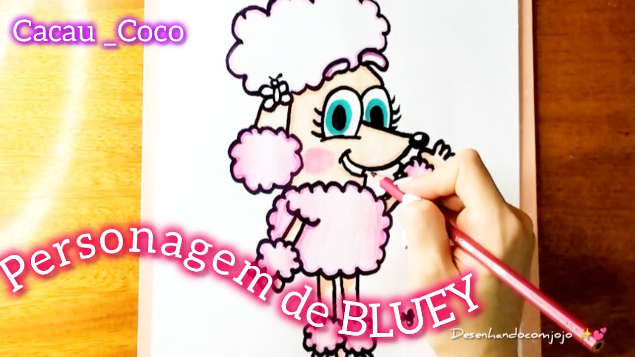 Como desenhar Personagem de BLUEY _ 