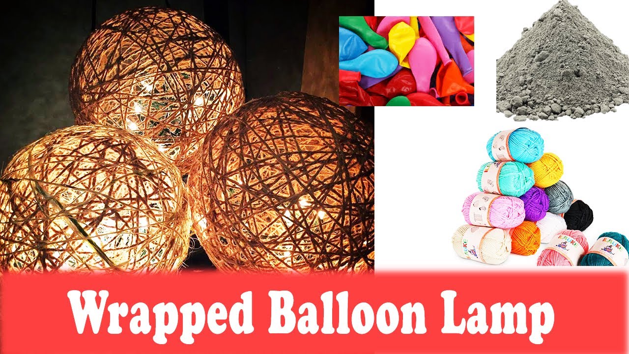 DIY Wrapped Balloon Lamp 🔥❤️ with the help of Concrete | Bharvi Patel