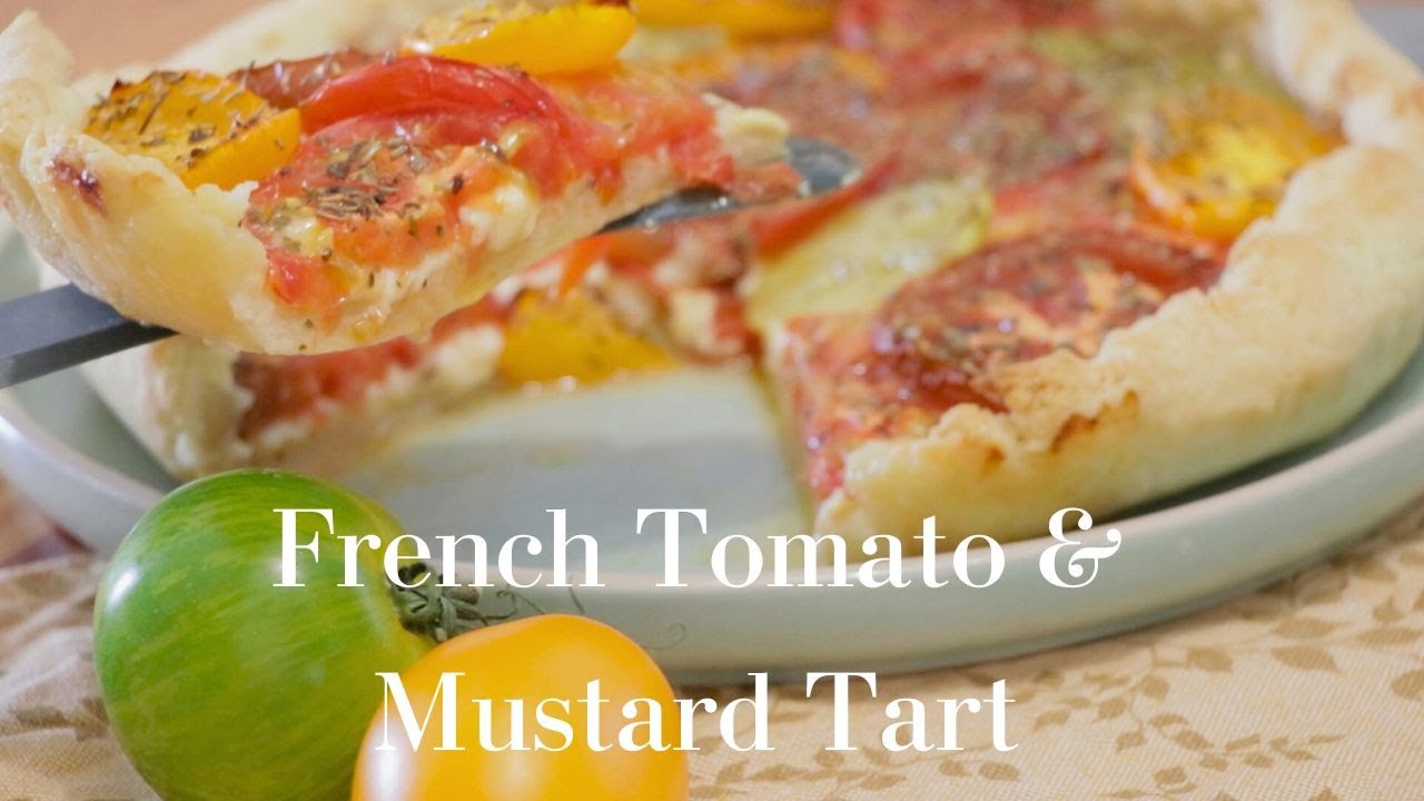 French Tomato & Mustard Tart, Delicious Summer Starter, Beautiful and Easy shack