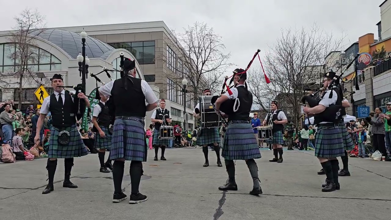 Thomas Cordner Memorial Pipe Band - Sr Patrick's Day parade, Salt Lake City 2026