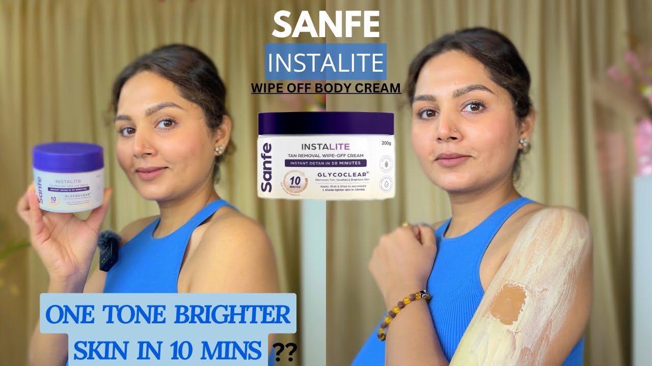 Live Result of Sanfe Instalite Wipe Off Body Cream / Does it Really Works ?? 