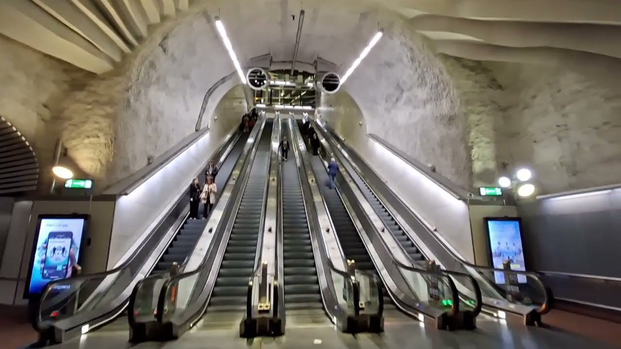 Sweden, Stockholm, Central Commuter Rail  Station | Pendelt&aring;g Station |in and out 