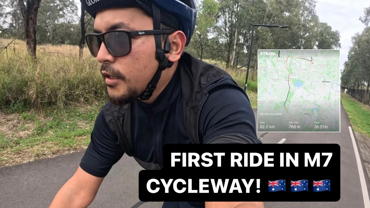 FIRST RIDE IN M7 CYCLEWAY 🇦🇺🇦🇺🇦🇺
