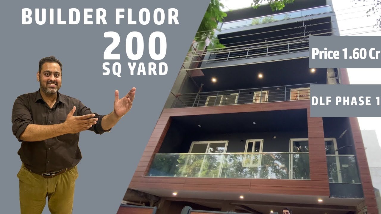 Builder Floor in DLF Phase 1 on 200 yard Plot with Terrace. Near Golf Course Road