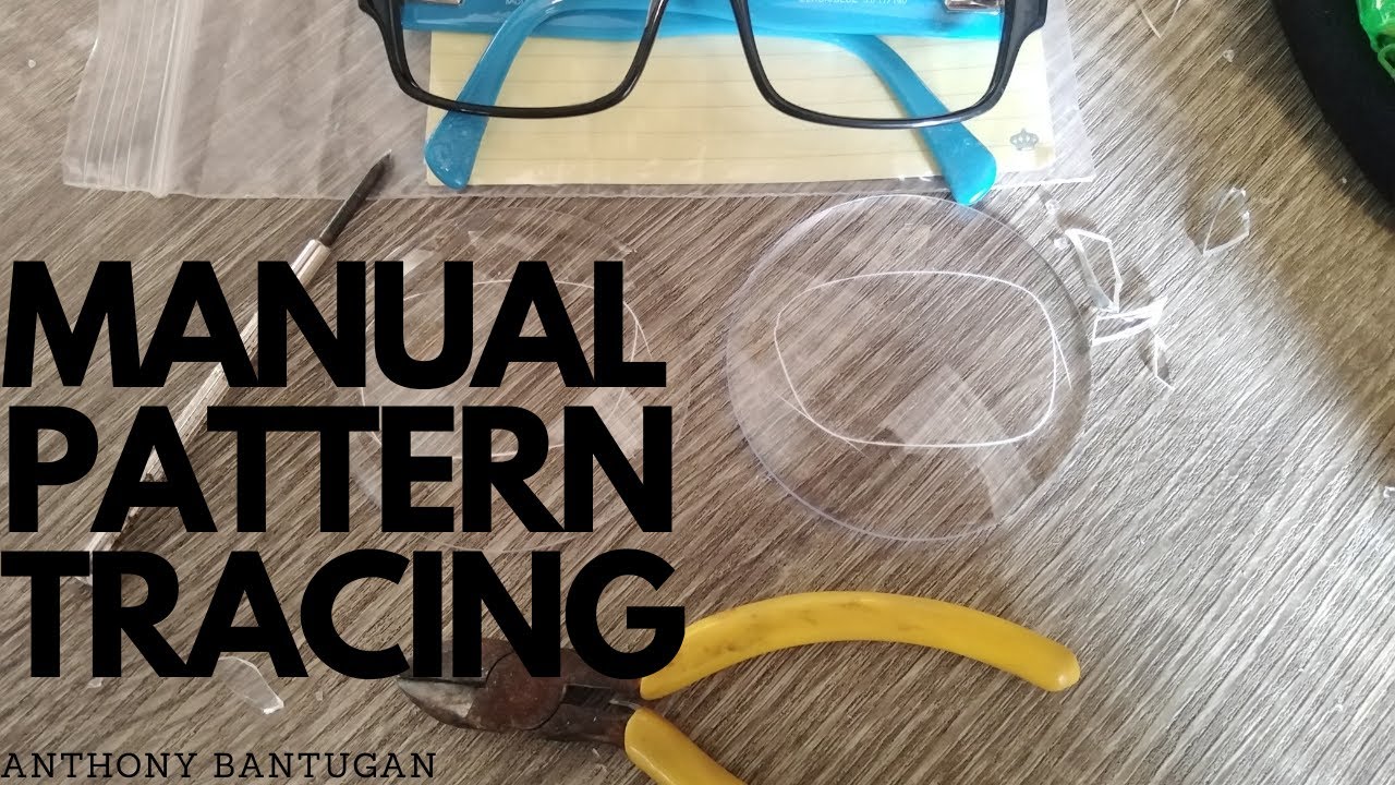 HOW TO MAKE EYEGLASSES (MANUAL PATTERN TRACING) #ASMR #OPTICIAN #EYEGLASSES