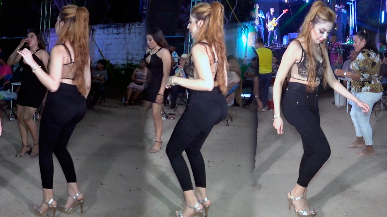 mujeres muy hermosas de tierra caliente luciendo sus figuras en la pista de baile chulada