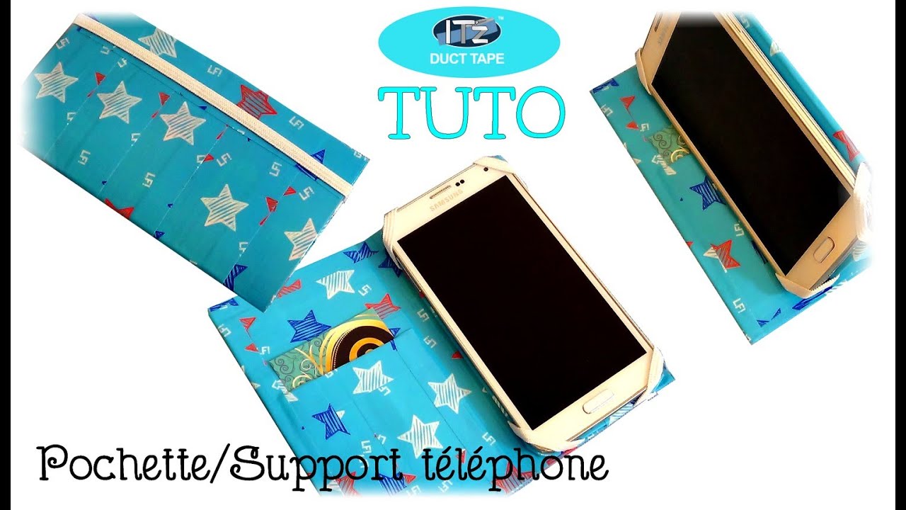 { Tuto } Support / Pochette téléphone en IT'z DUCT TAPE