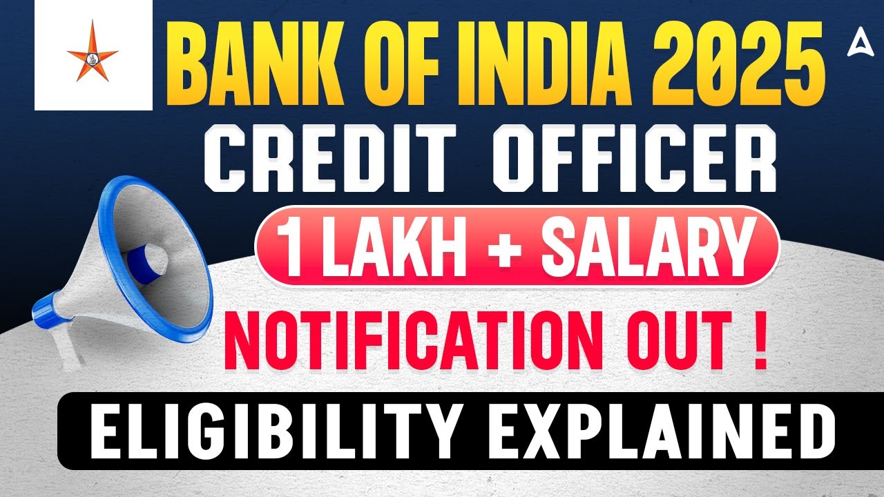 BOI Credit Officer Recruitment 2025 | BOI Credit Officer Detailed Eligibility Explained By Veer sir