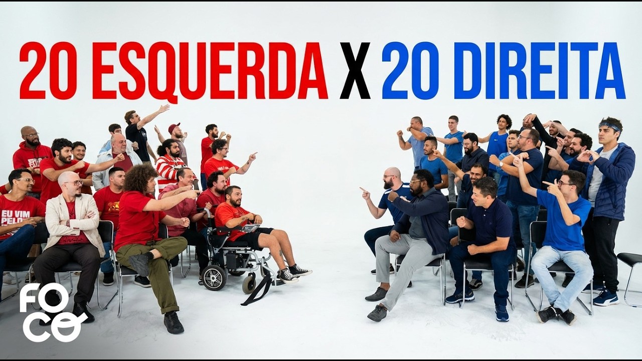20 ESQUERDA vs 20 DIREITA CHEGAM EM CONSENSO