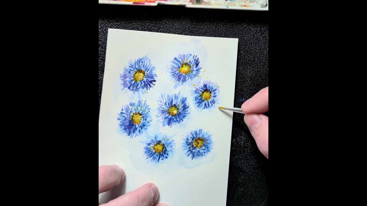 A longer watercolor session, since you asked. 😃