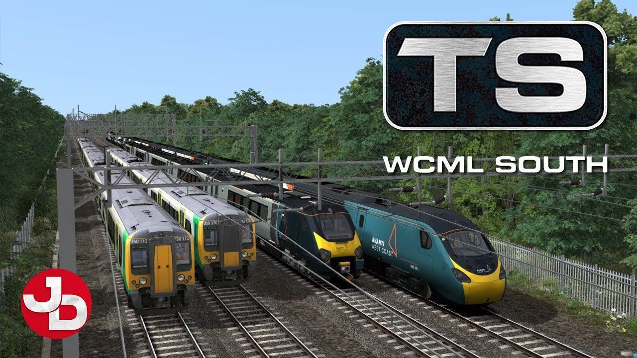 TS2021 WCML South Красивый обгон, маршрут и звуки