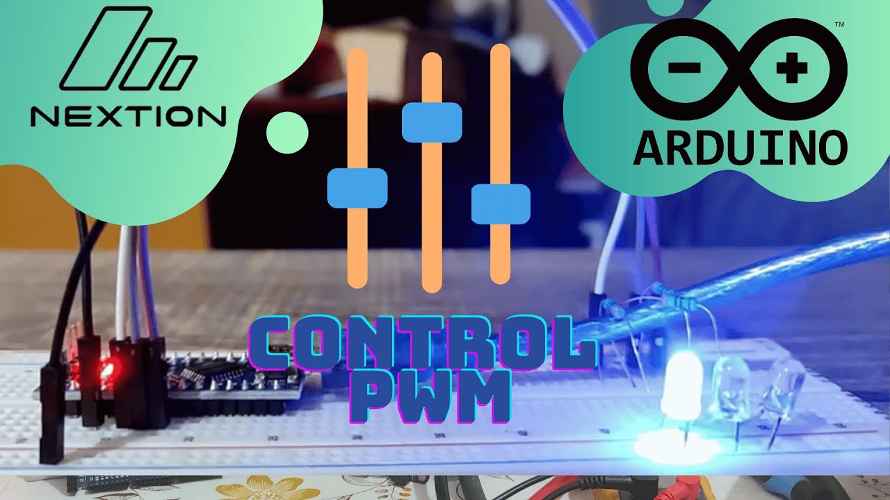 Control PWM  en tiempo Real Nextion Con Arduino Clase 44