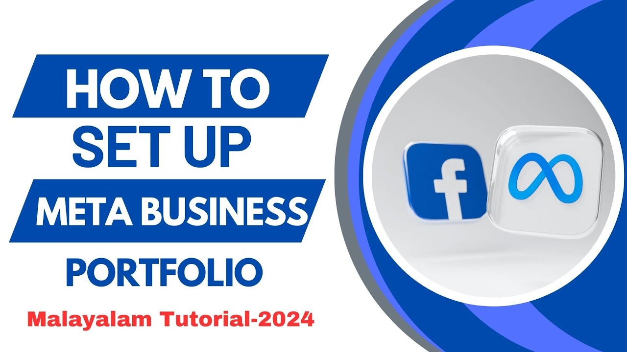How to set up a Facebook business manager account | Meta business Portfolio setup in Malayalam